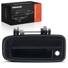 Front Driver Black Exterior Door Handle with Keyhole for 1988-1992 Toyota Corolla