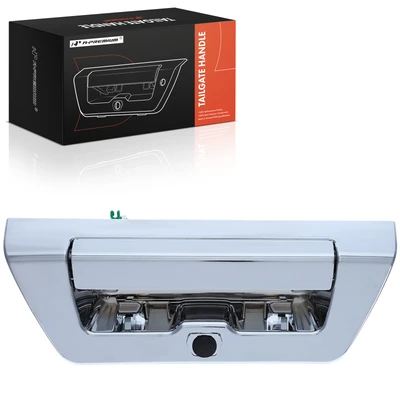 Chrome Tailgate Handle with Bezel for Ford F-150 2015-2018 with Camera Hole