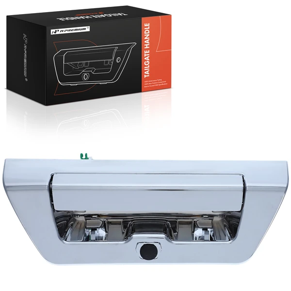 Chrome Tailgate Handle with Bezel for Ford F-150 2015-2018 with Camera Hole