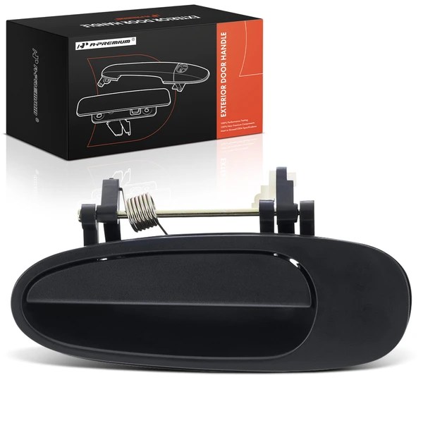 Rear Driver Black Exterior Door Handle for 1993-1997 Geo Prizm