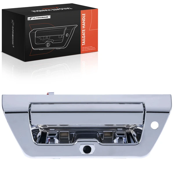 Chrome Tailgate Handle with Bezel & Key Hole for Ford F-150 2015-2018