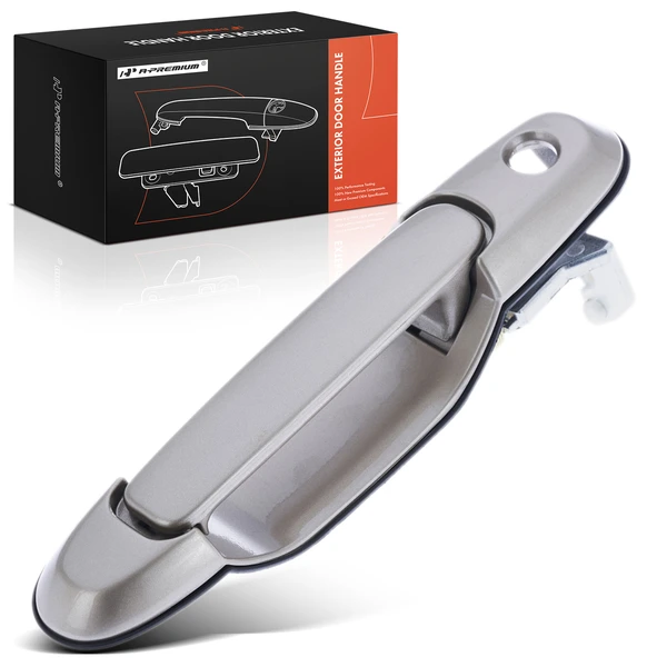 Front Passenger Beige Exterior Door Handle with Key Hole for Toyota Sienna 1998-2003