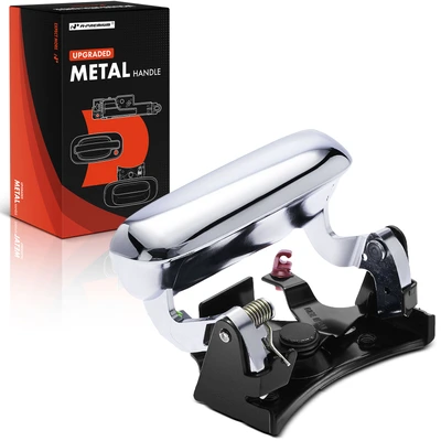 Rear Upgraded Metal Tailgate Chrome Tailgate Handle without Keyhole