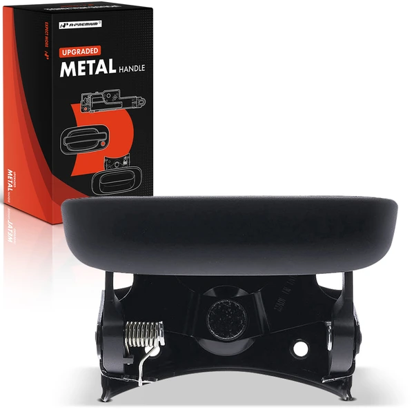 Rear Upgraded Metal Tailgate Black Handle without Keyhole for Chevrolet Silverado Sierra 1500