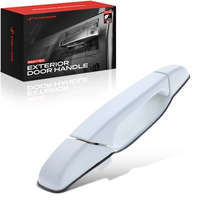 Front Passenger Olympic White Exterior Door Handle for 2007-2014 GMC Yukon XL 1500