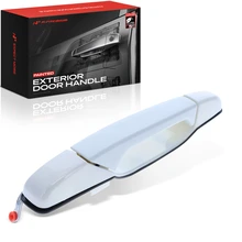 Rear Passenger Olympic White Exterior Door Handle for 2007-2013 GMC Sierra 1500