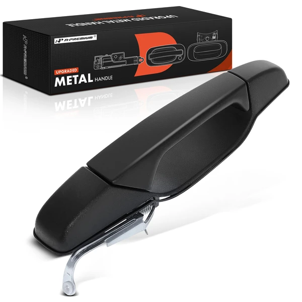 Rear Driver Textured Black Exterior Door Handle for 2007-2013 GMC Sierra 1500