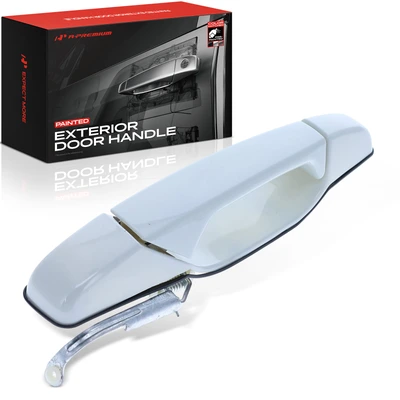 Rear Driver Olympic White Exterior Door Handle for 2007-2013 GMC Yukon XL 2500