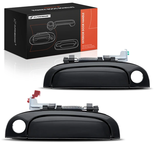 2 Pcs Front Smooth Black Exterior Door Handle for Kia Rio 2006-2011 Rio5