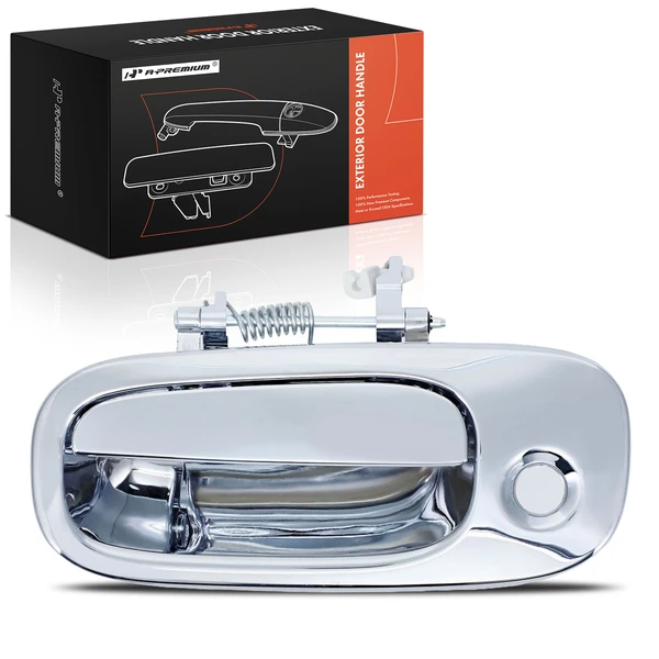 Front Driver Chrome Exterior Door Handle with Keyhole for Dodge Challenger Charger