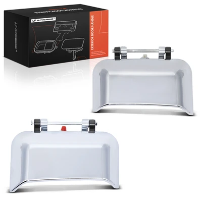 2 Pcs Rear Chrome Exterior Door Handle