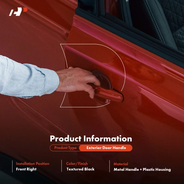 Upgraded Metal Front Passenger Exterior Door Handle for Dodge Ram 1500 Ram Mitsubishi