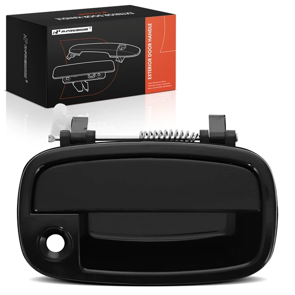 Front Passenger Smooth Black Exterior Door Handle for 2001-2002 Kia Sportage