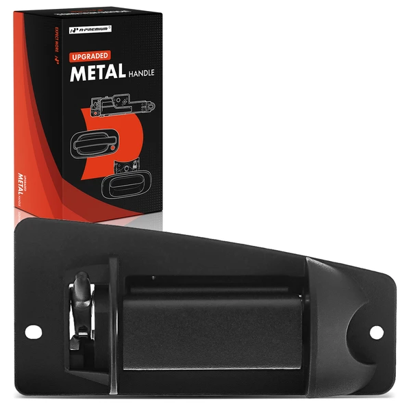 Rear Passenger Black Upgraded Metal Exterior Door Handle for Chevy Silverado 1500 1999-2006 GMC