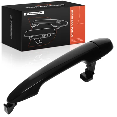 Rear Driver or Passenger Black Exterior Door Handle