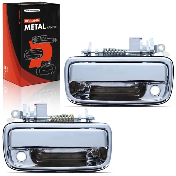 2 Pcs Front Chrome Exterior Door Handle for Toyota Tacoma 1995-2004