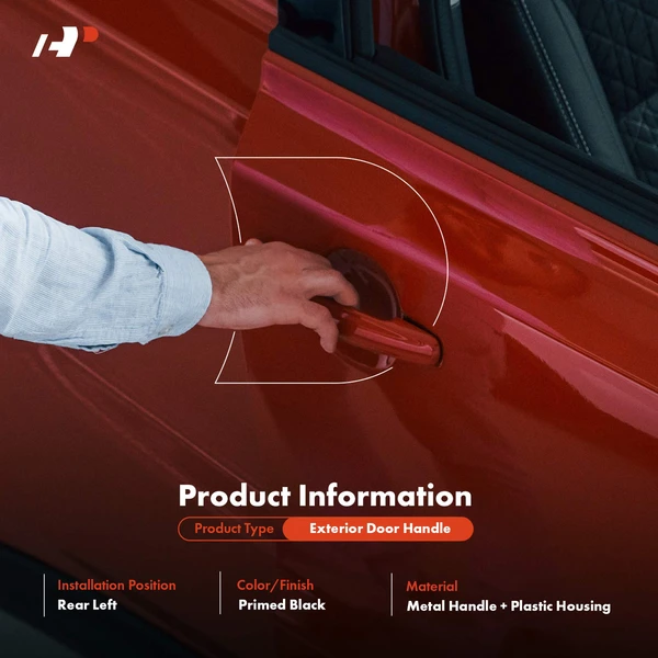 Upgraded Metal Rear Driver Exterior Door Handle for Chevrolet Silverado GMC Sierra