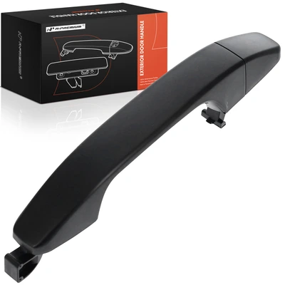 Front Passenger Black Exterior Door Handle