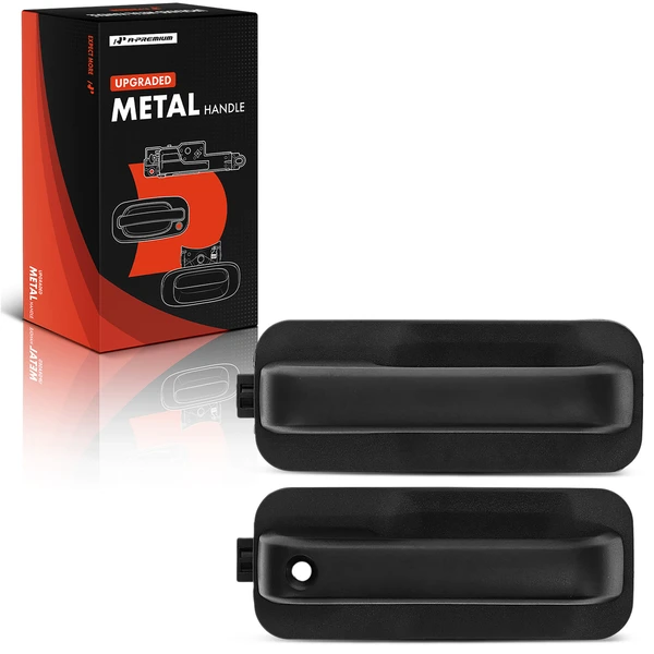 2 Pcs Upgraded Metal Exterior Door Handle Textured for Ford F-150 2015-2020 Front