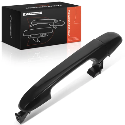 Front or Rear Smooth Black Exterior Door Handle & Cover