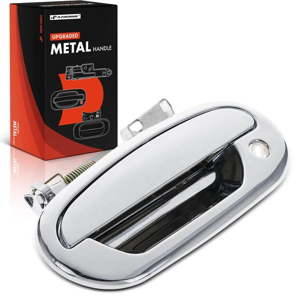 Front Driver Upgraded Metal Exterior Door Handle with Keyhole for Ford F150 Lincoln