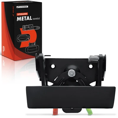 Rear Upgraded Metal Tailgate Black Handle without Keyhole