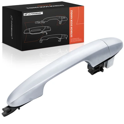 Rear Driver Silver Exterior Door Handle