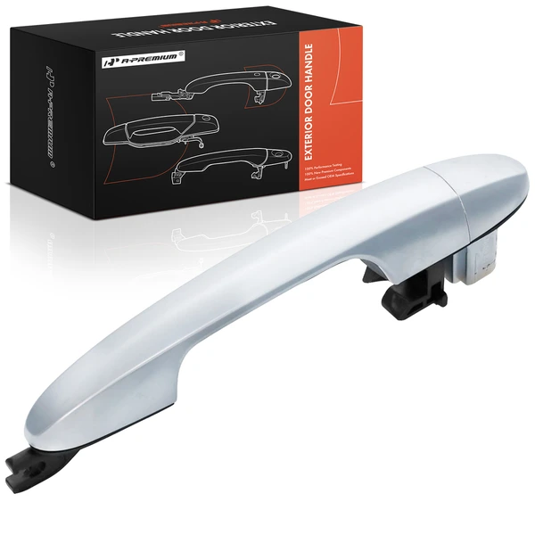 Front Passenger or Rear Passenger Silver Exterior Door Handle for 2014-2016 Fiat 500L