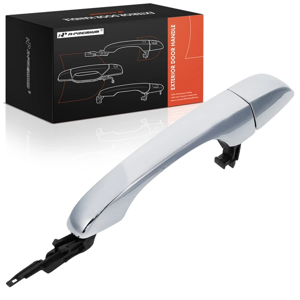 Rear Driver or Passenger Chrome Exterior Door Handle for 2011-2020 2022-2024 Dodge Journey