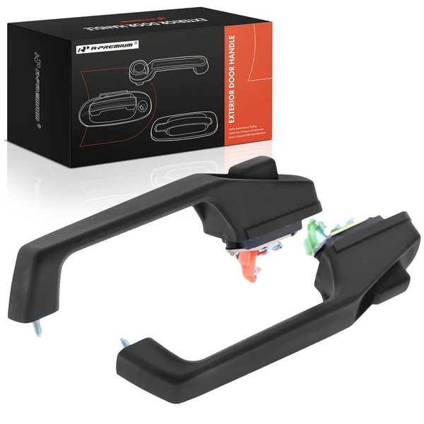 2 Pcs Textured Black Exterior Door Handle for 1986-1992 Jeep Comanche