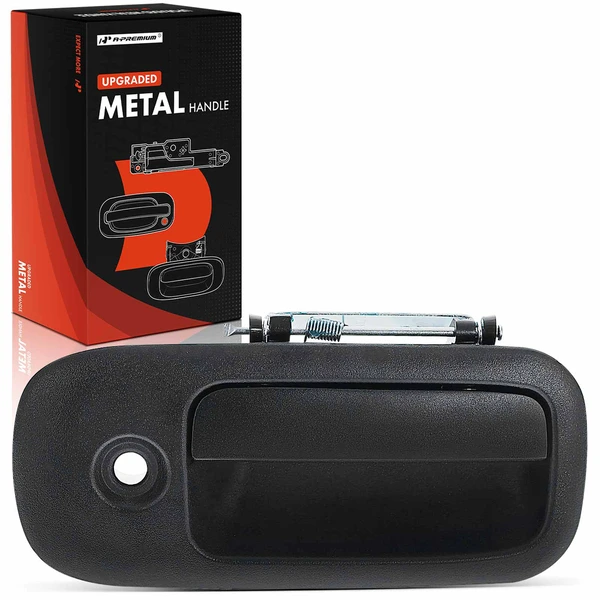 Upgraded Metal Rear Passenger Exterior Door Handle with Keyhole for 2003-2009 GMC Savana 1500