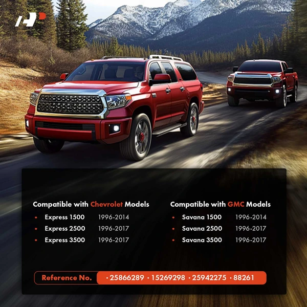 Passenger Rear Cargo Black Exterior Door Handle for Chevy Express GMC Savana