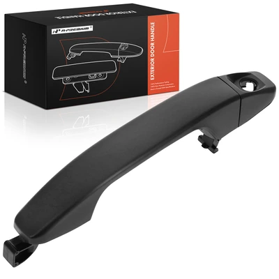Front Driver Black Exterior Door Handle with Keyhole