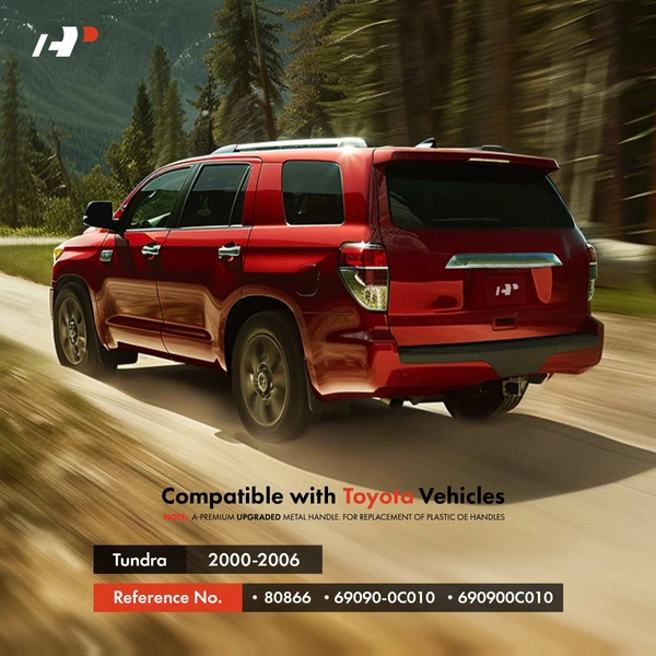 Te Pcsture Black Upgraded Metal & Plastic Tailgate Handle for Toyota Tundra 2000-2006