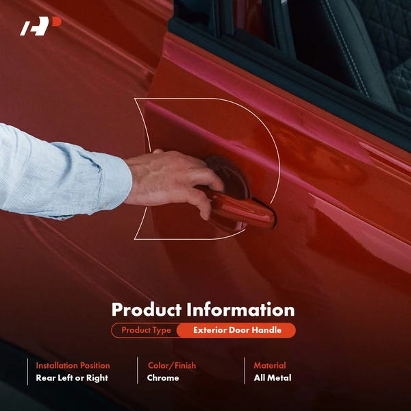 Rear Driver or Passenger Pro Version All Metal Exterior Door Handle for Toyota Tacoma 2016