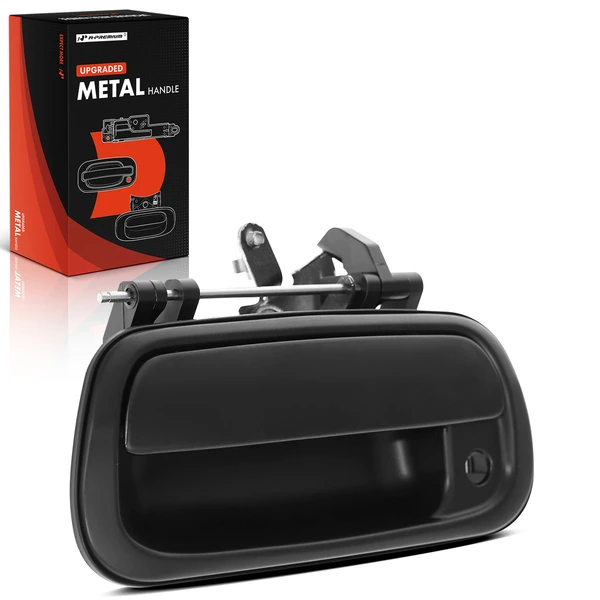 Black Upgraded Metal & Plastic Tailgate Handle for Toyota Tundra 00-06 with Keyhole