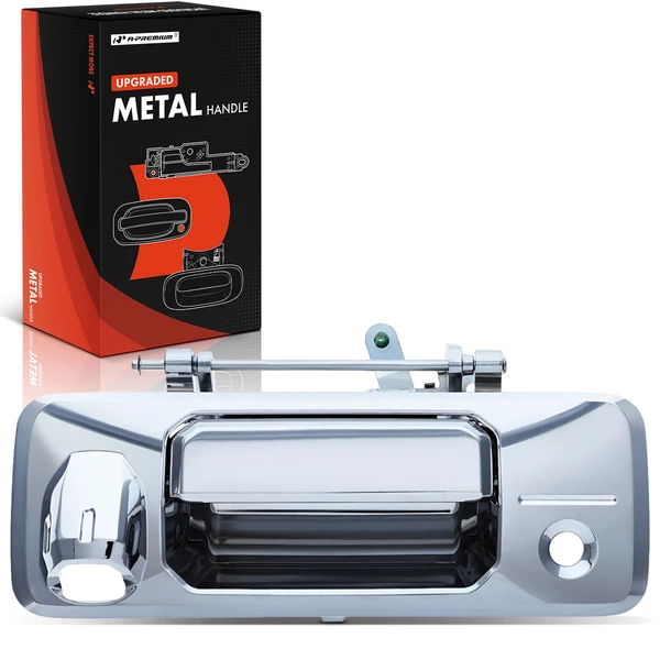 Upgraded Metal Tailgate Chrome Handle with Keyhole with Camera Hole for Toyota Tacoma 2016