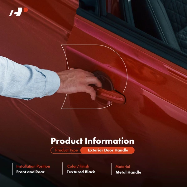 4 Pcs Upgraded Metal Front & Rear Exterior Door Handle for Toyota Tundra Sequoia