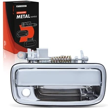 Front Passenger Chrome Exterior Door Handle with Keyhole