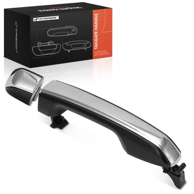 Front Passenger Black & Silver Exterior Door Handle