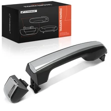 Rear Driver or Passenger Black & Silver Exterior Door Handle