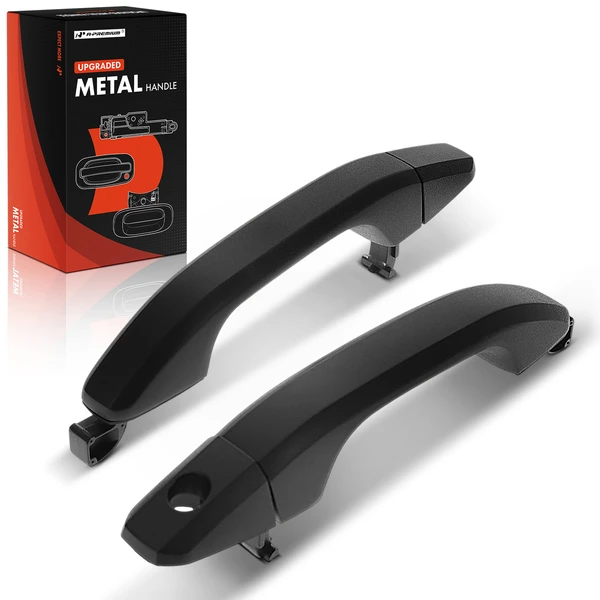 2 Pcs Pro Version All Metal Exterior Door Handle & Cover for 2019-2023 Chevrolet Silverado 5500 HD