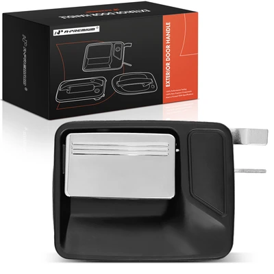 Rear Driver Chrome & Black Exterior Door Handle