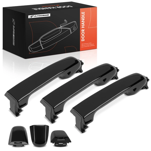 3 Pcs Front Passenger & Rear Exterior Door Handle for 2012-2017 Toyota Camry