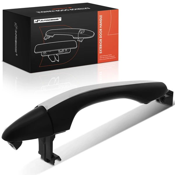 Front Passenger Black & Chrome Exterior Door Handle for Kia Optima 2011-2015