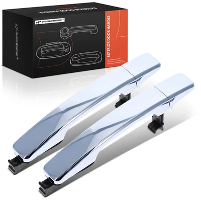 2 Pcs Rear Chrome Exterior Door Handle