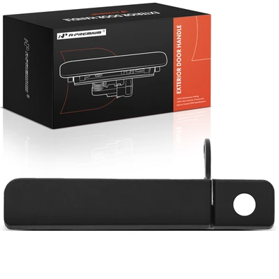 Front Driver Black Exterior Door Handle with Keyhole