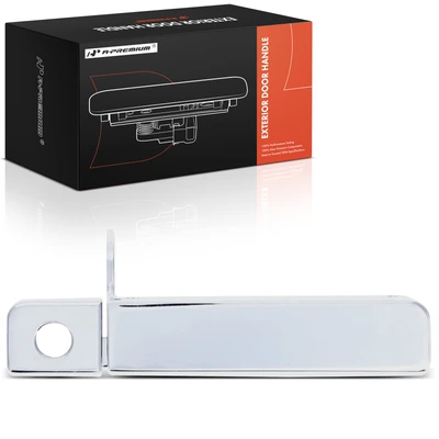 Front Passenger Chrome Exterior Door Handle with Keyhole
