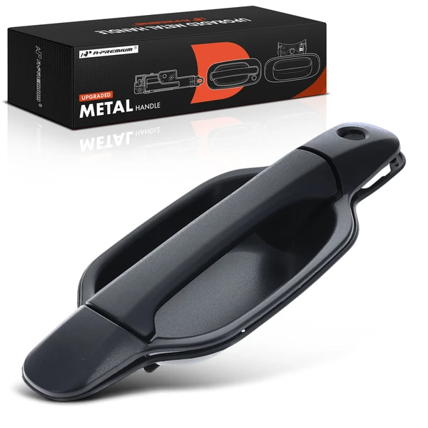 Front Passenger Upgraded Metal Exterior Door Handle with Keyhole for 2004-2012 GMC Canyon