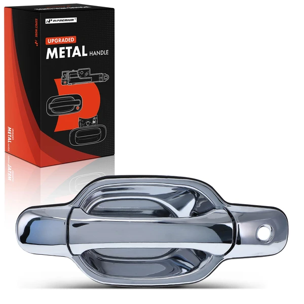 Front Driver Exterior Door Handle with Keyhole Upgraded Metal for Chevy Colorado GMC